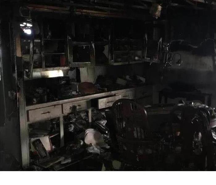 Fire destroyed appliances  
